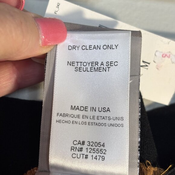 Dolan Left Coast Collection Wide-Leg Gold Pants With Striped Waistband Size M - Picture 10 of 11